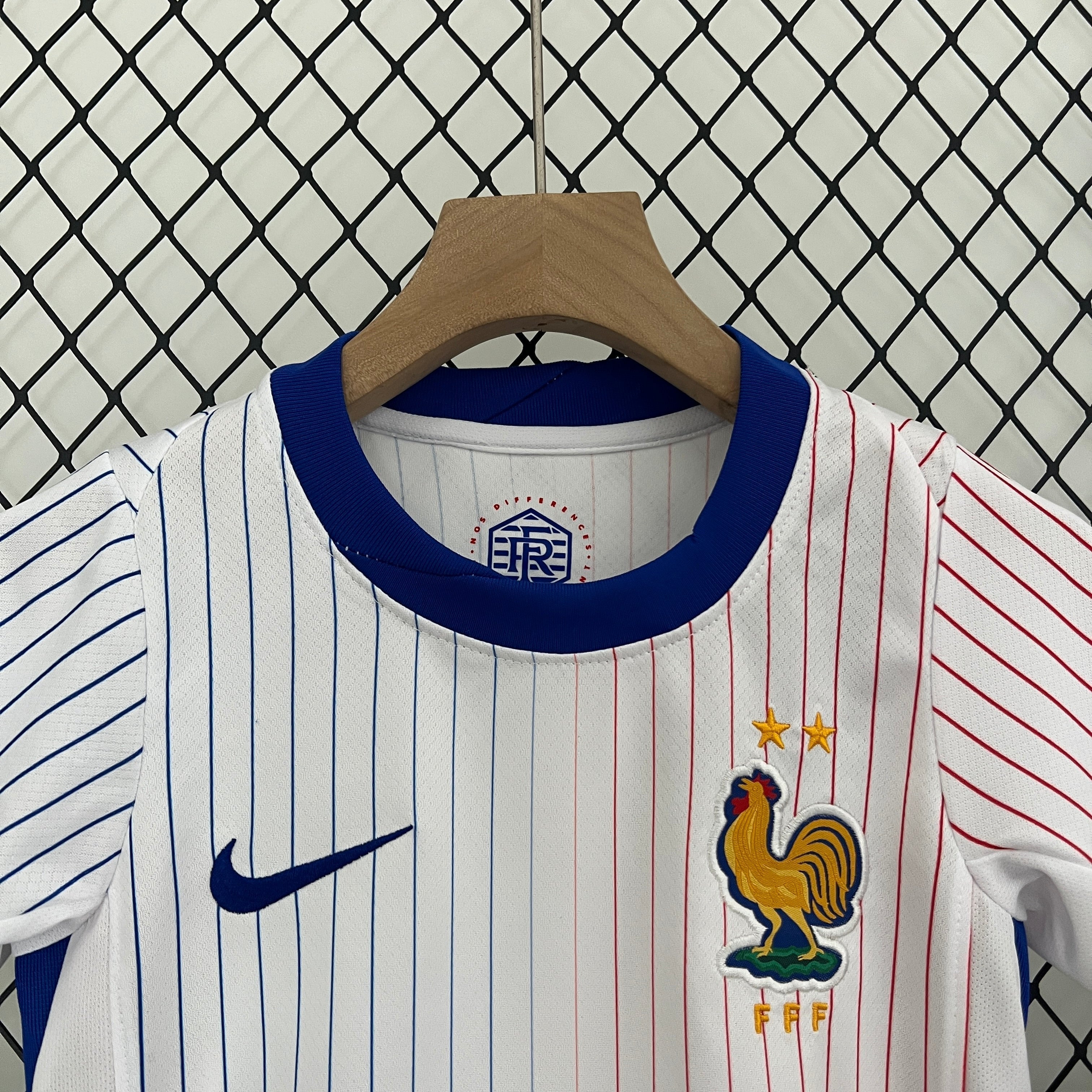 Camisola Fora de Casa França 2024 Crianças