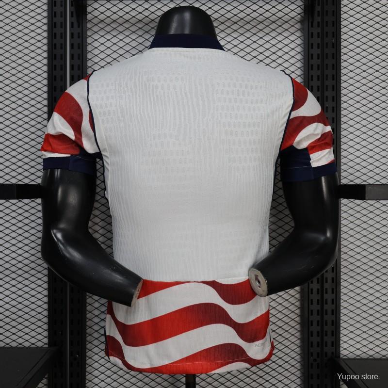 USA 2026 Home Red & White Stripe Jersey