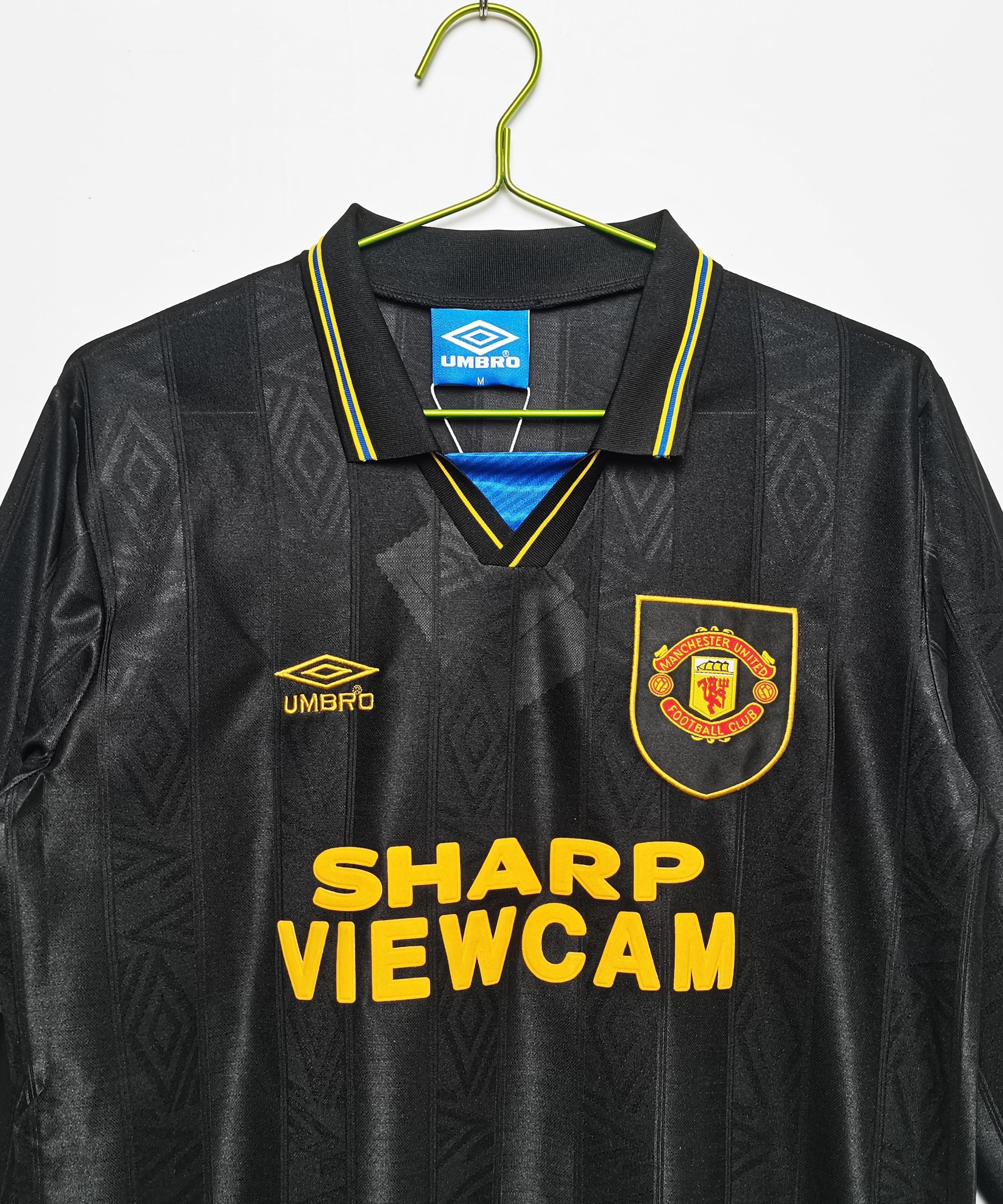 Manchester United 1993-1995 Langarm Auswärtstrikot