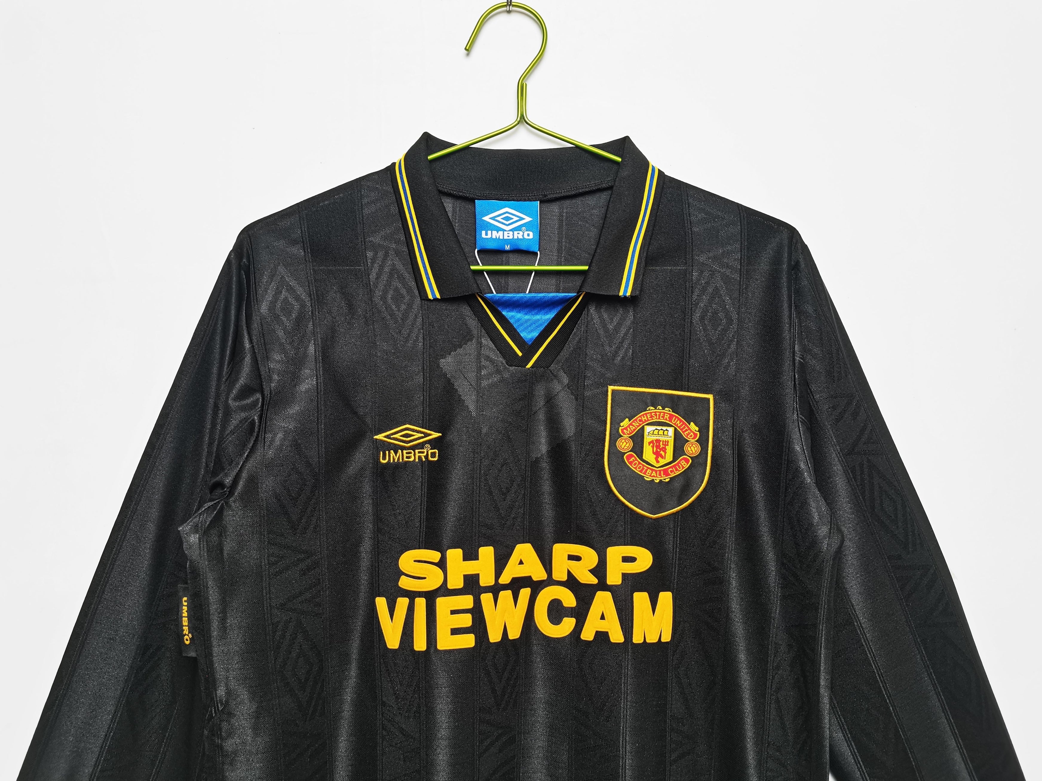 Manchester United 1993-1995 Langarm Auswärtstrikot