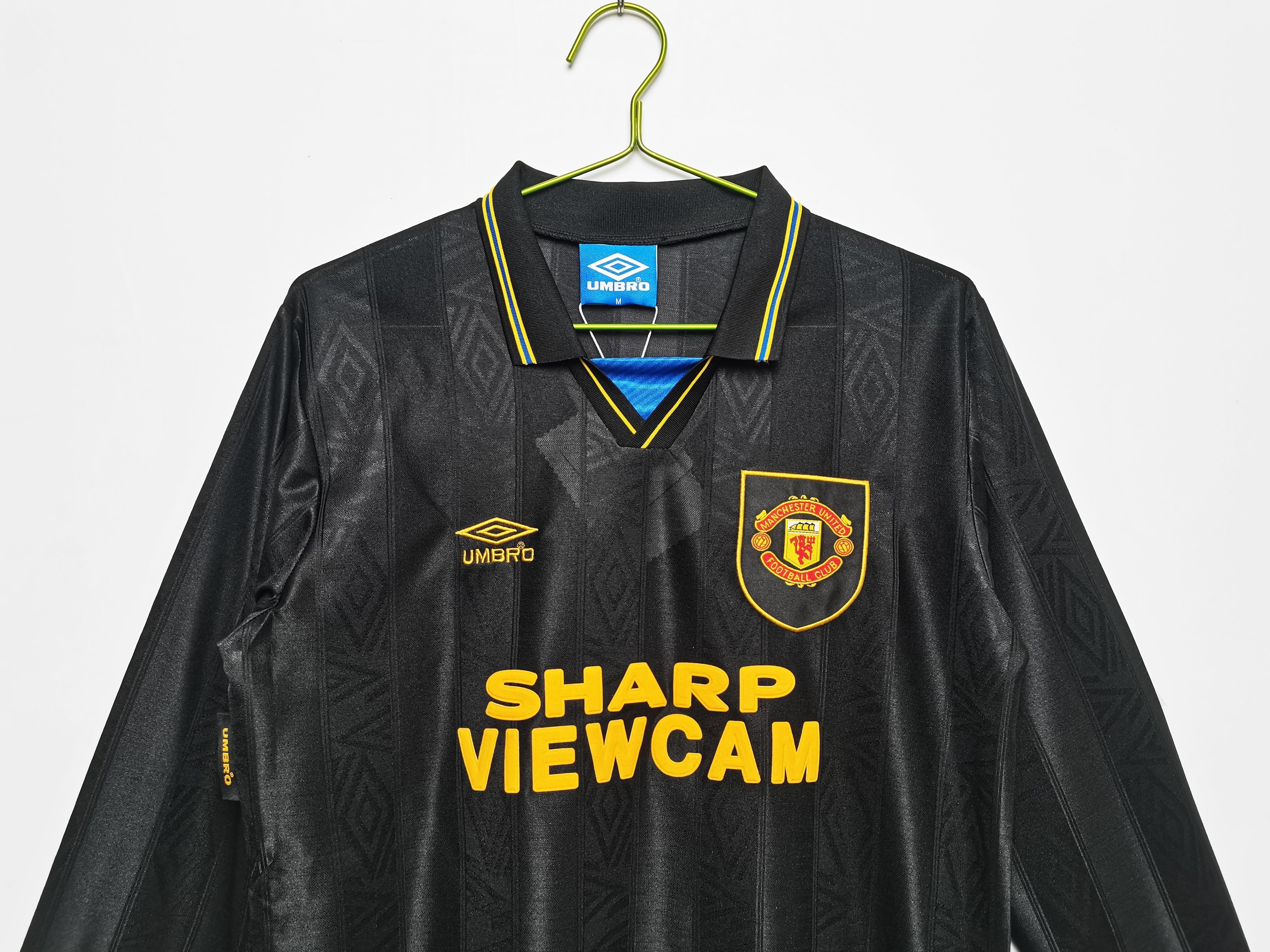 Manchester United 1993-1995 Langarm Auswärtstrikot