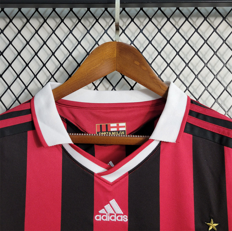 Ac Milan 2009-10 Home Retro Long Sleeve