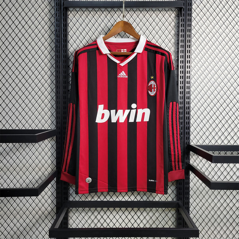 Ac Milan 2009-10 Home Retro Long Sleeve