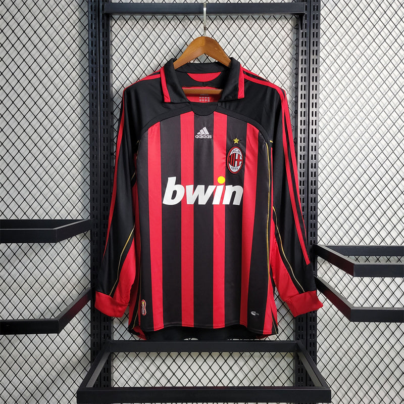 Ac Milan 06/07 Jersey | Long Sleeve Jersey Home Retro | Malgane