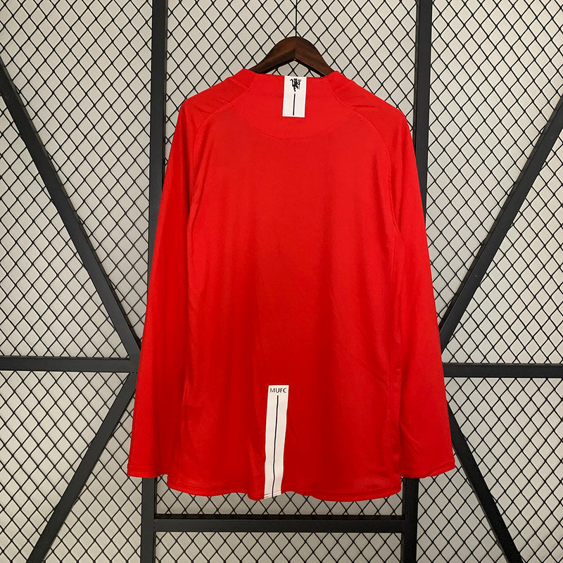 Manchester United 2007-08 Home Retro Long Sleeve