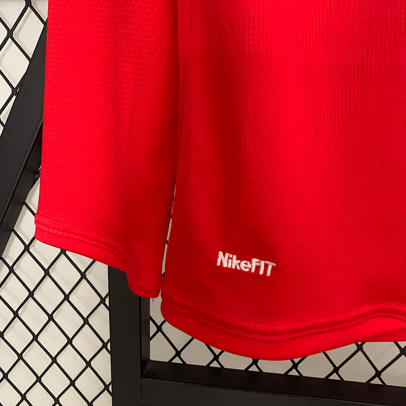 Manchester United 2007-08 Home Retro Long Sleeve