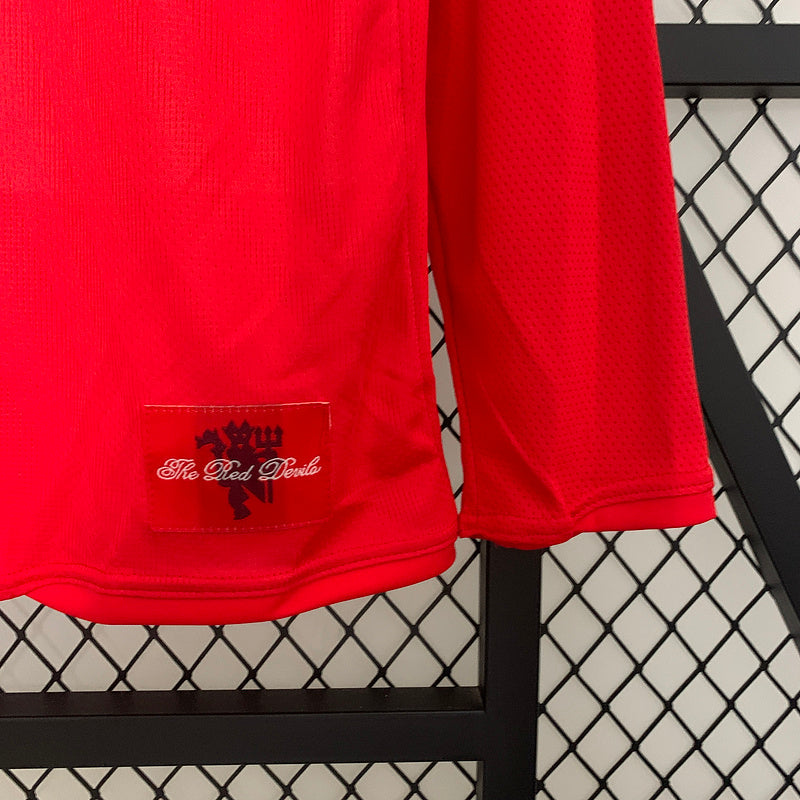 Manchester United 2007-08 Home Retro Long Sleeve