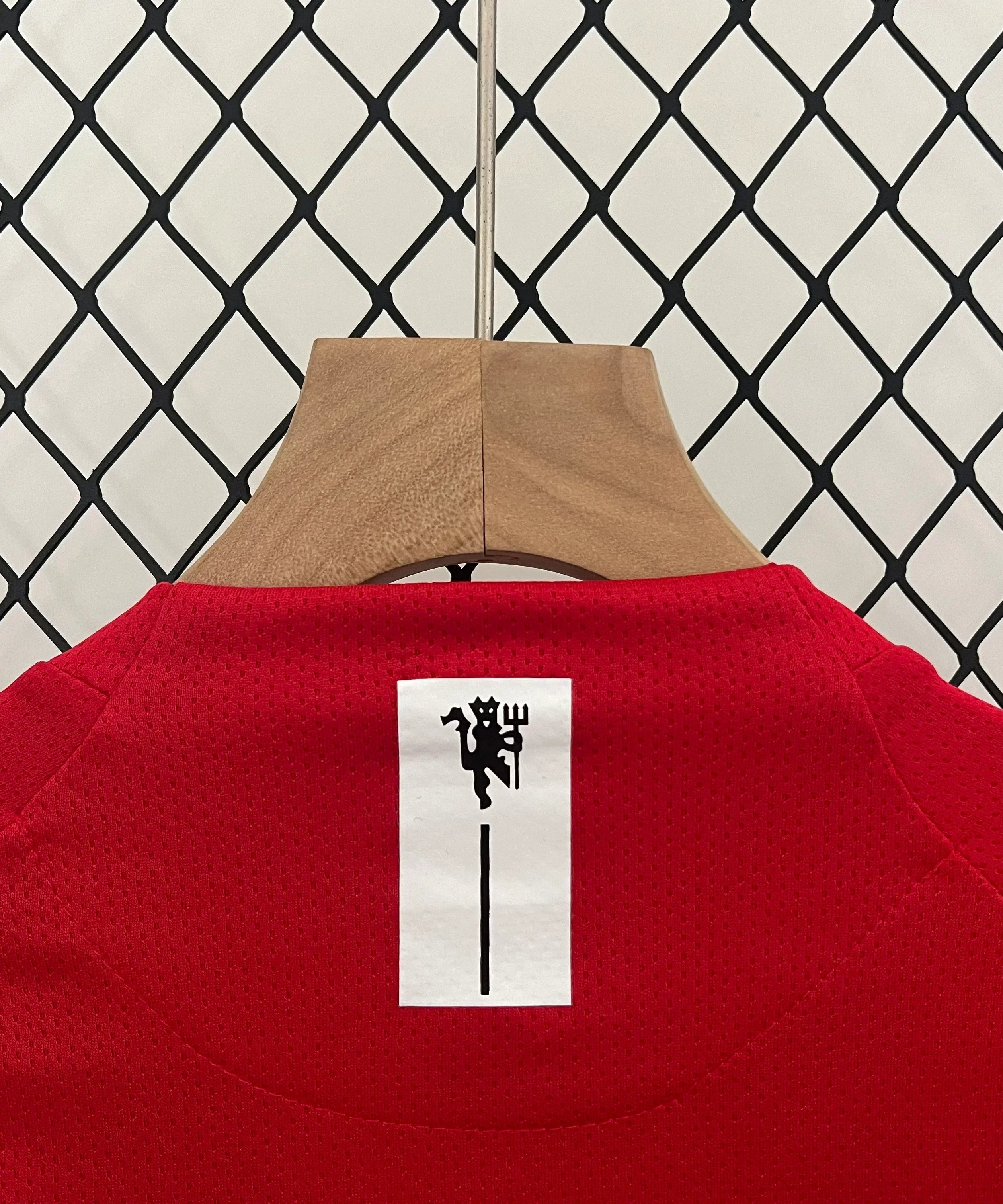 Camiseta de local Manchester United Liga de Campeones 07/08 para niños