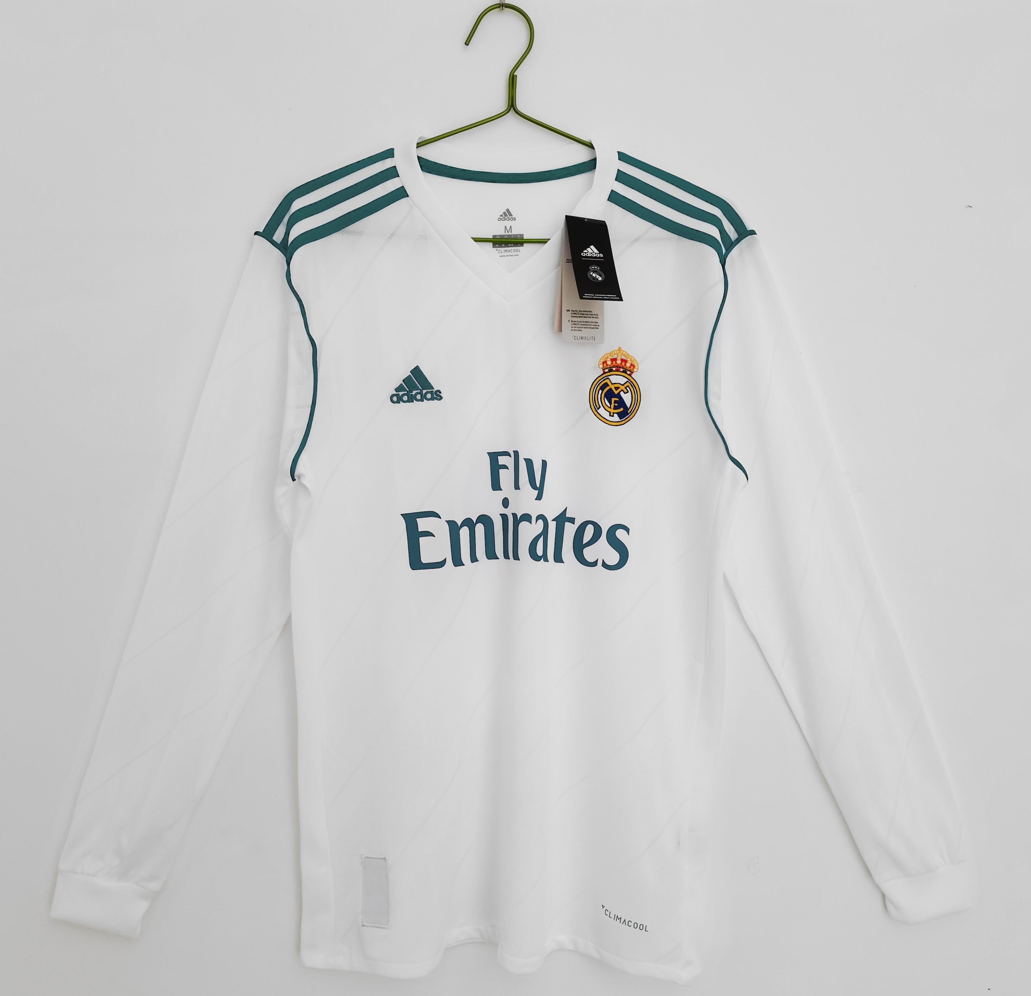 Real Madrid 2017-2018 Heimtrikot mit langen Ärmeln