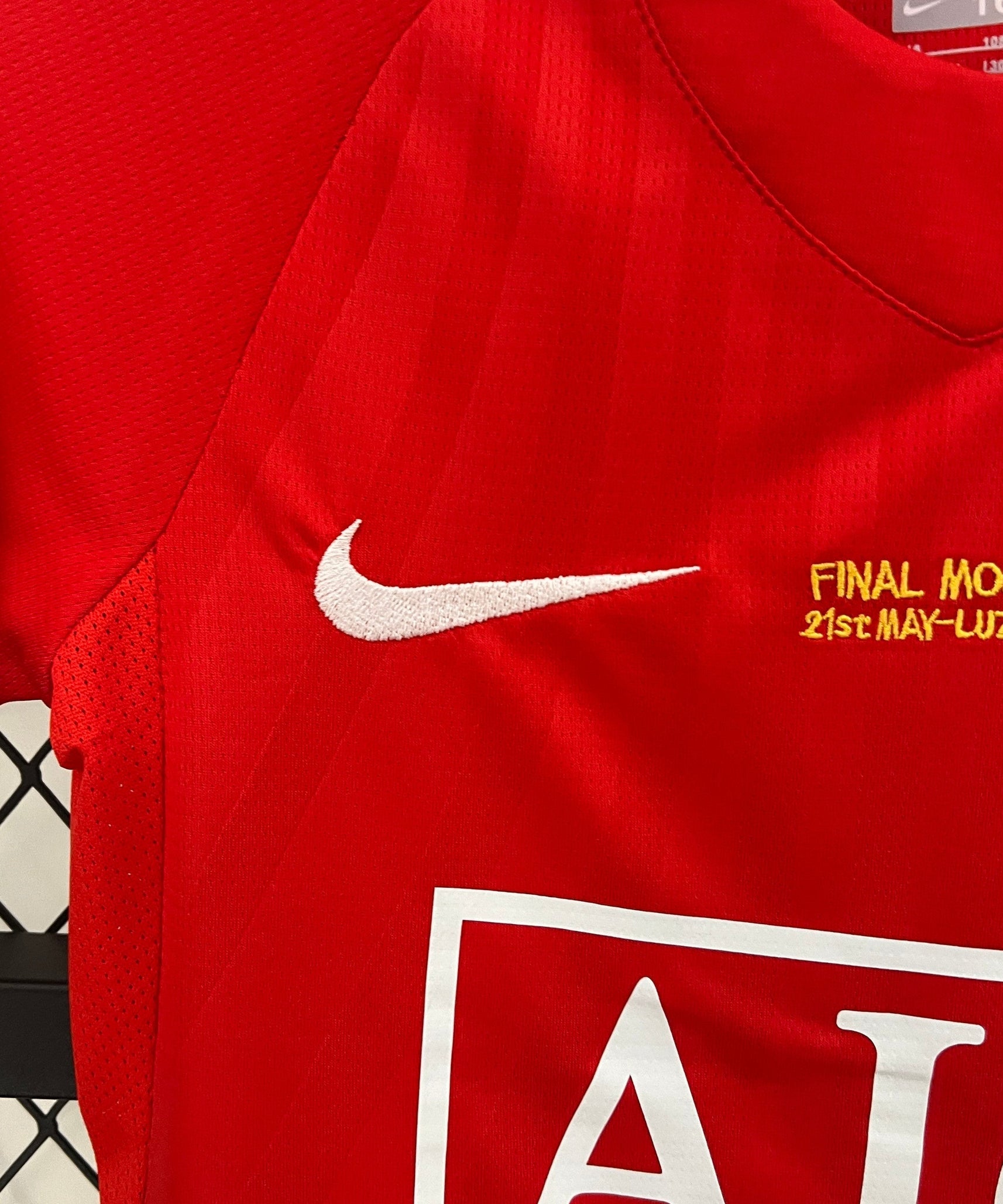 Camiseta de local Manchester United Liga de Campeones 07/08 para niños