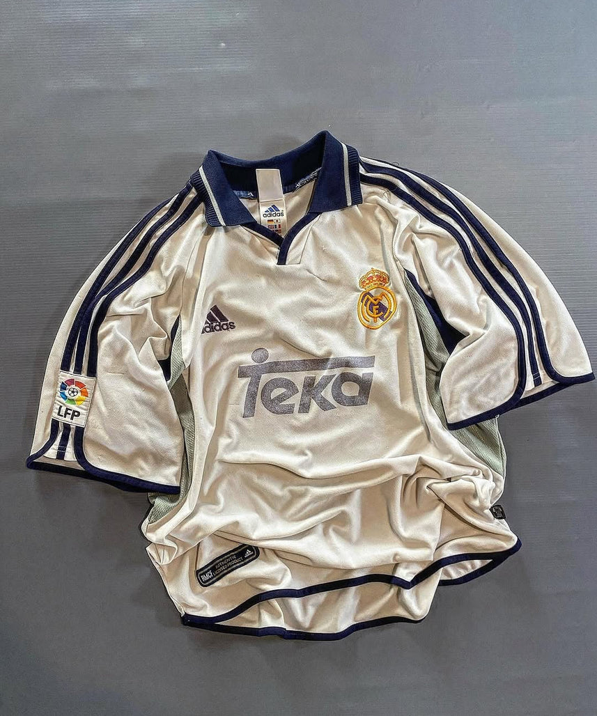 Real Madrid Retro Jersey | 2000-2001 Home Retro | Malgane