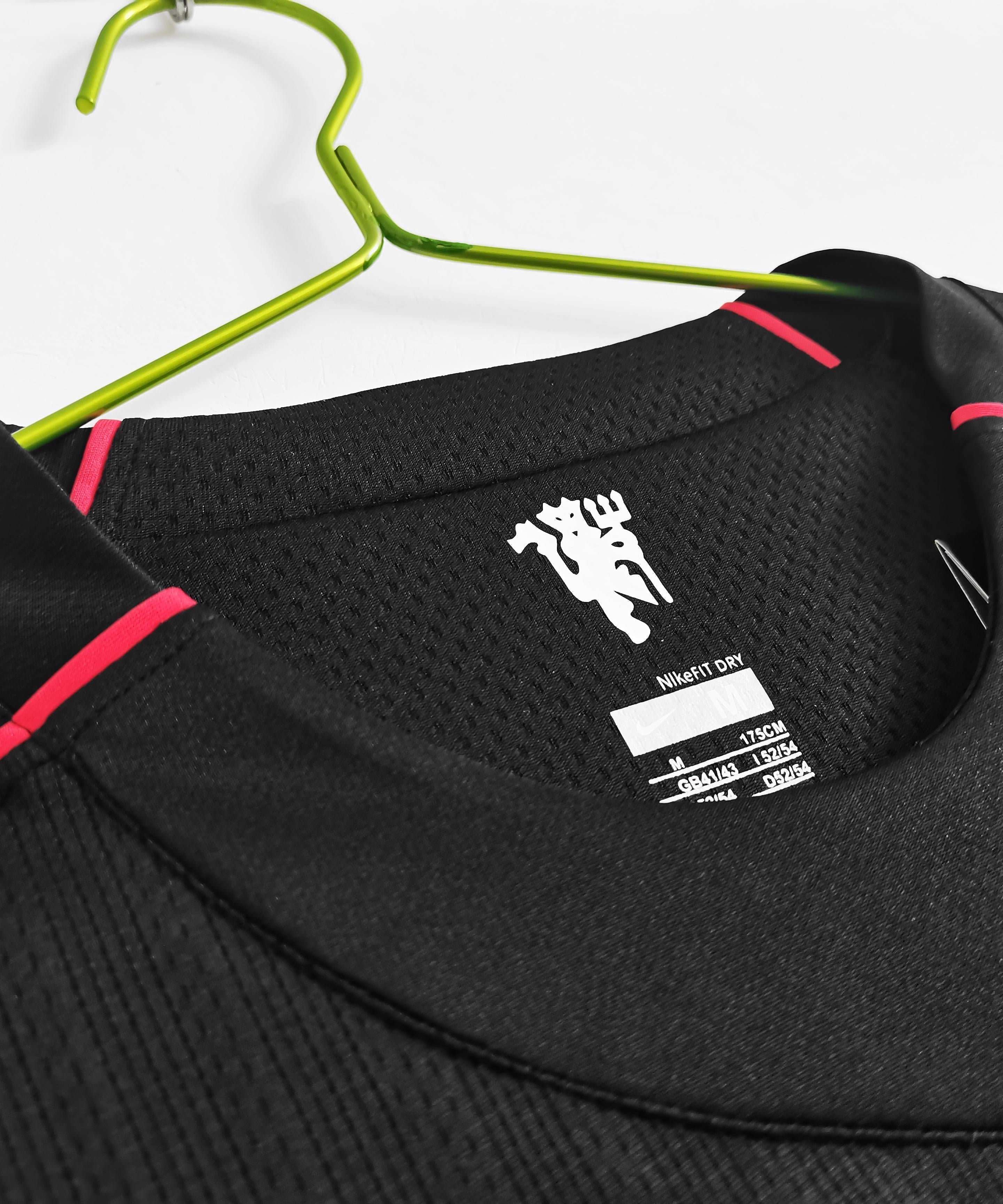 Manchester United 2007-2008 Auswärtstrikot mit langen Ärmeln