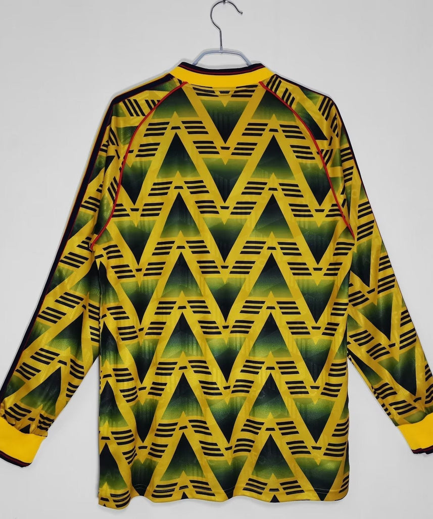 طقم أرسنال الاحتياطي ذو الأكمام الطويلة لموسم 1991-1993