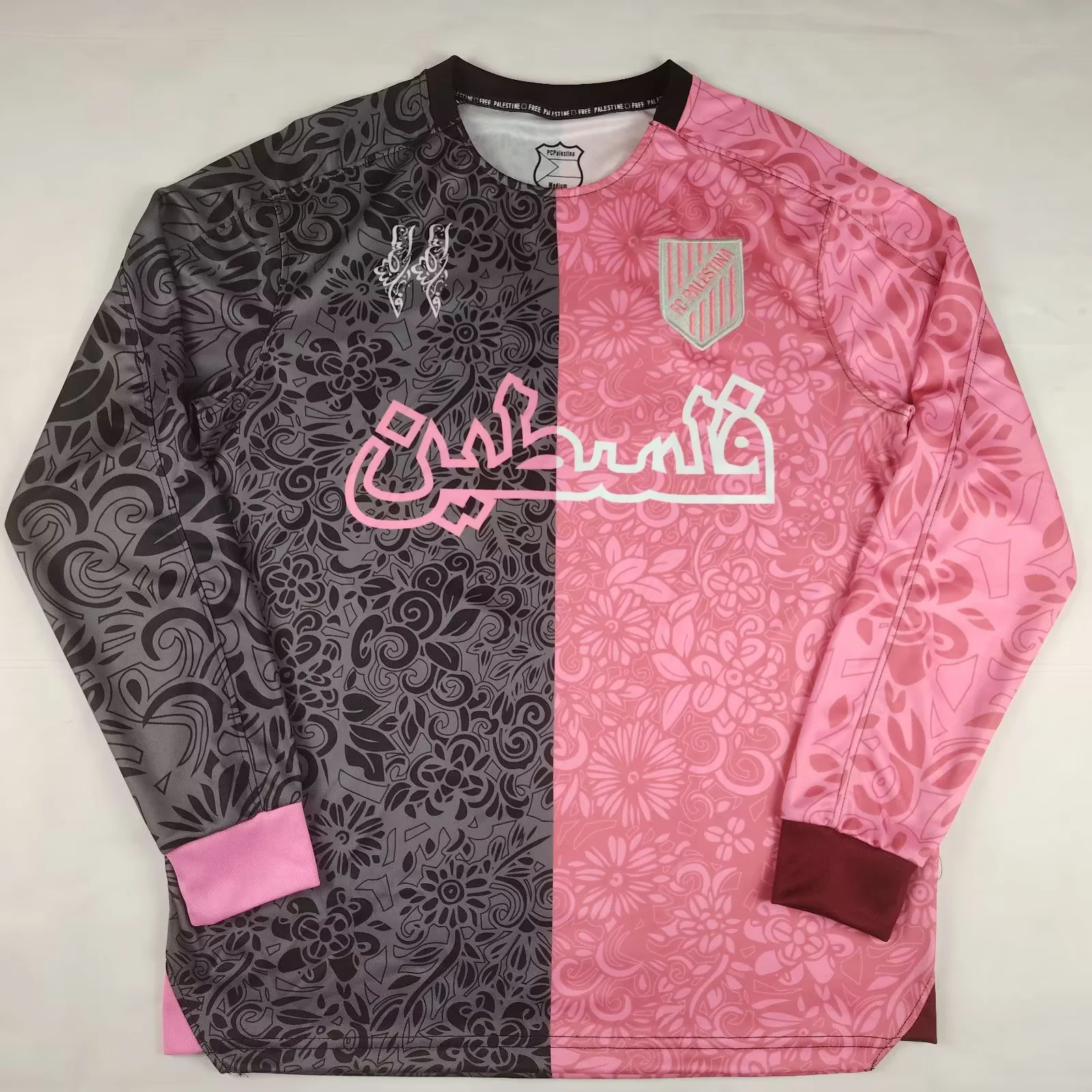 Palestine " Pink black " long sleeves