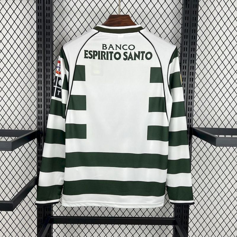 Sporting Lisbon 2001-03 Home Retro Long Sleeve