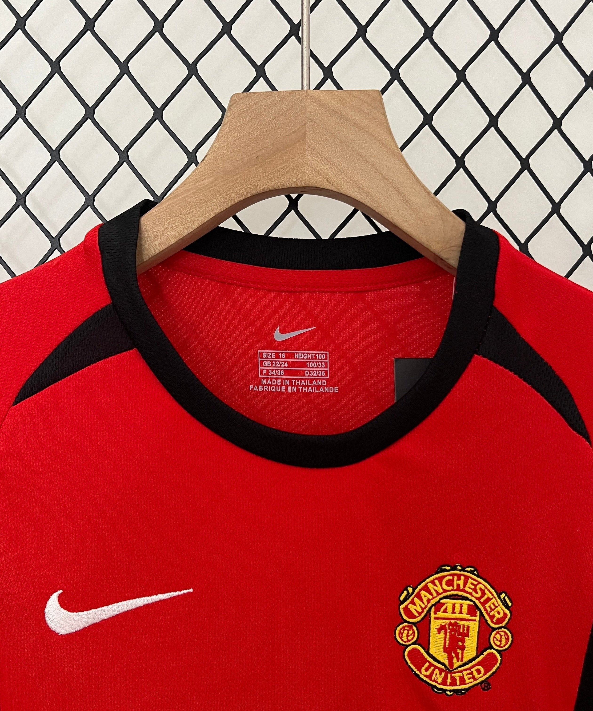 Manchester United Retro 02/04 Heimtrikot Kinder