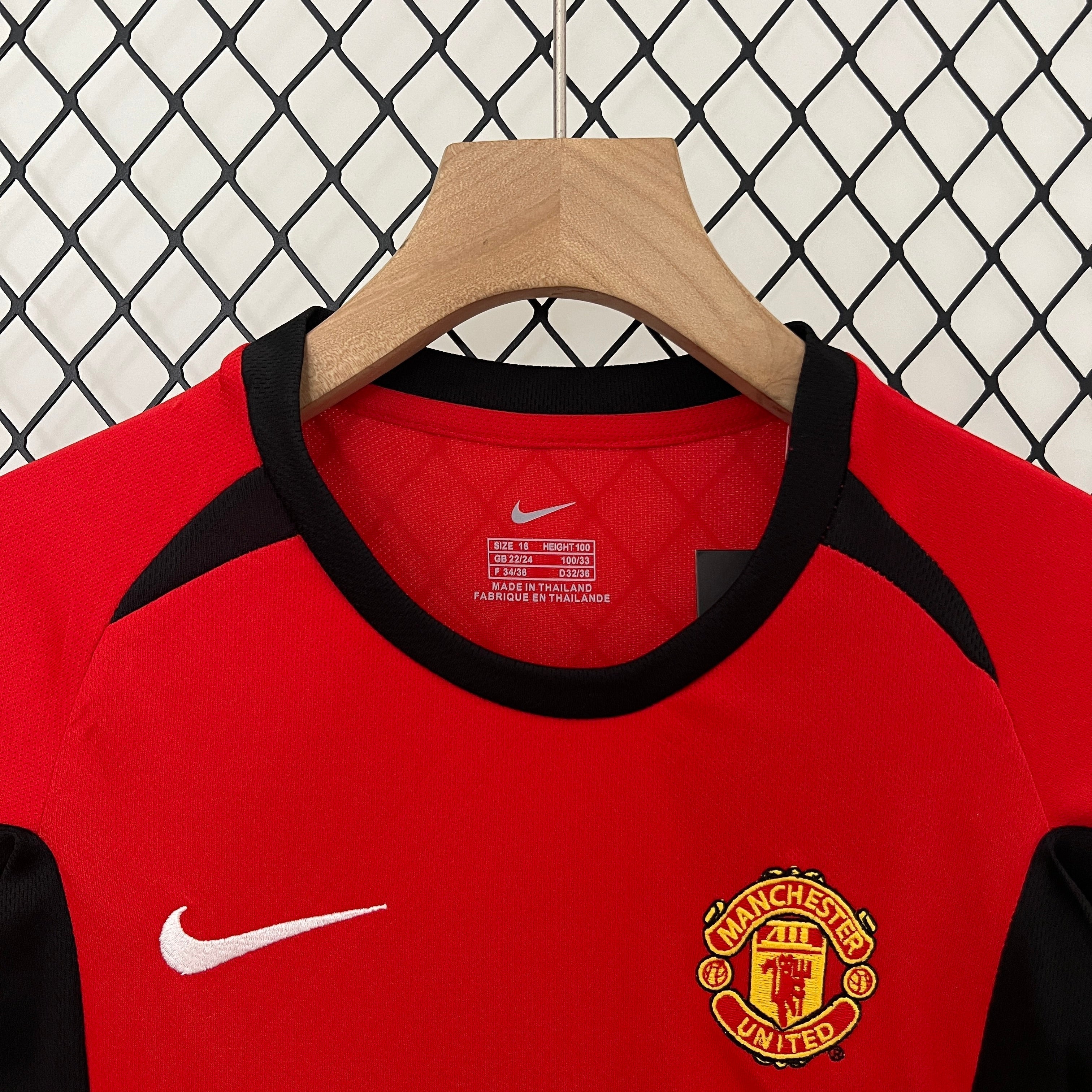 Manchester United Retro 02/04 Heimtrikot Kinder