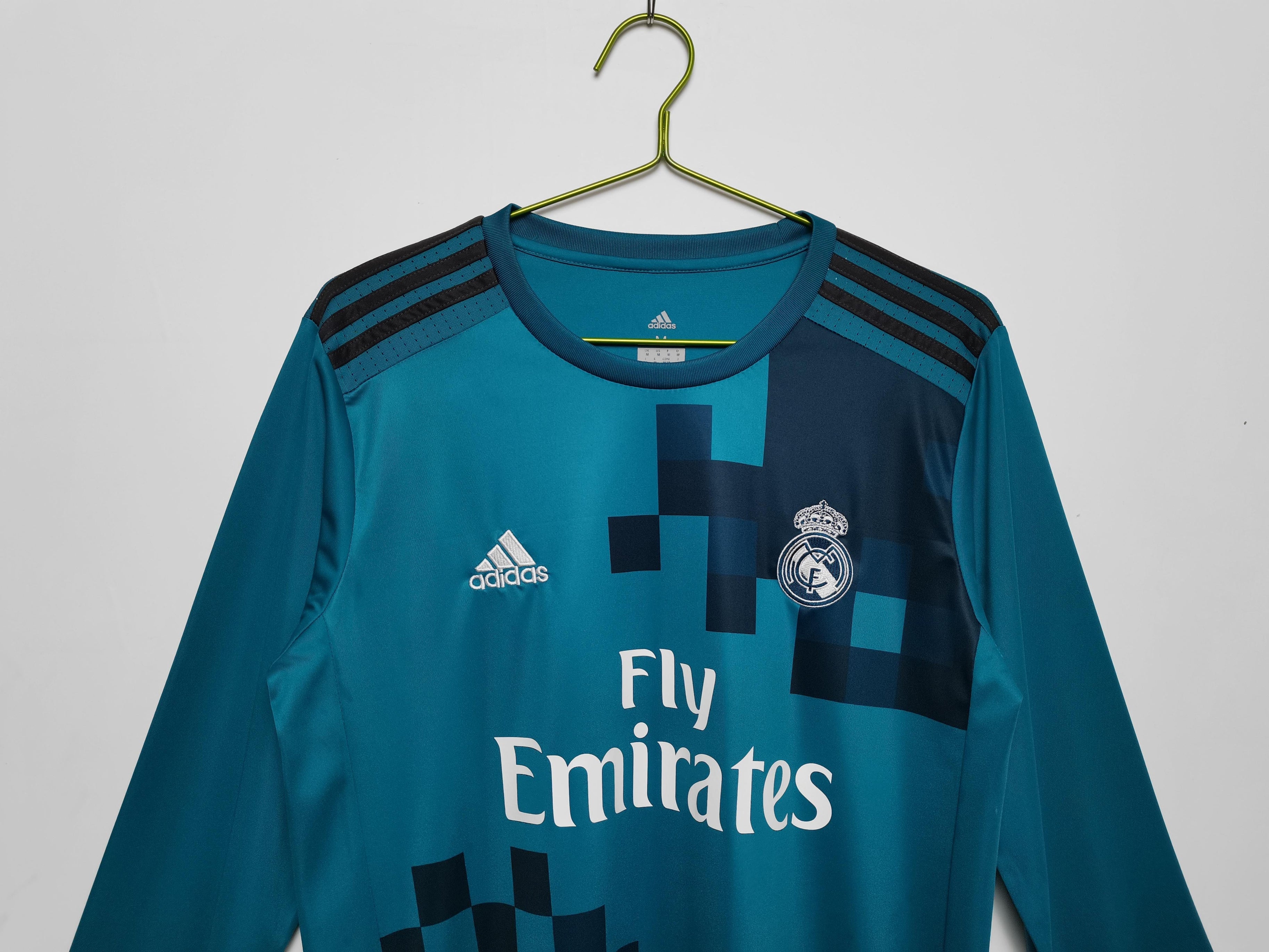Real Madrid 2017-2018 Maillot Extérieur Manches Longues