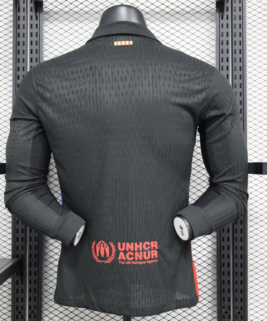 طقم برشلونة الاحتياطي لموسم 2024-2025 بأكمام طويلة