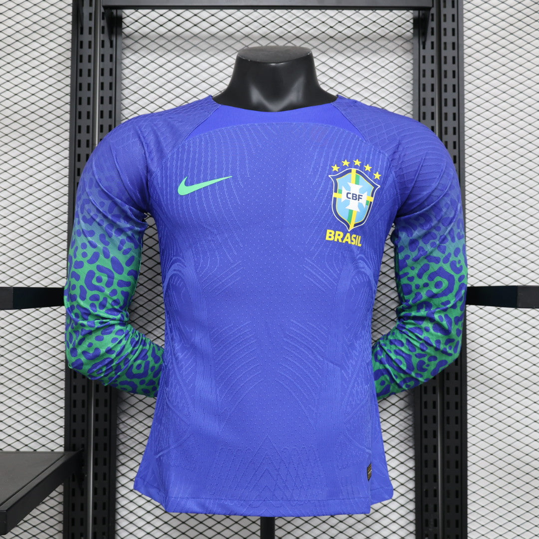 Brasilien 2023-2024 Auswärtstrikot mit langen Ärmeln
