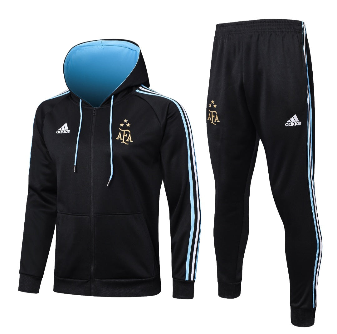 Argentina Fato de Treino Preto e Azul