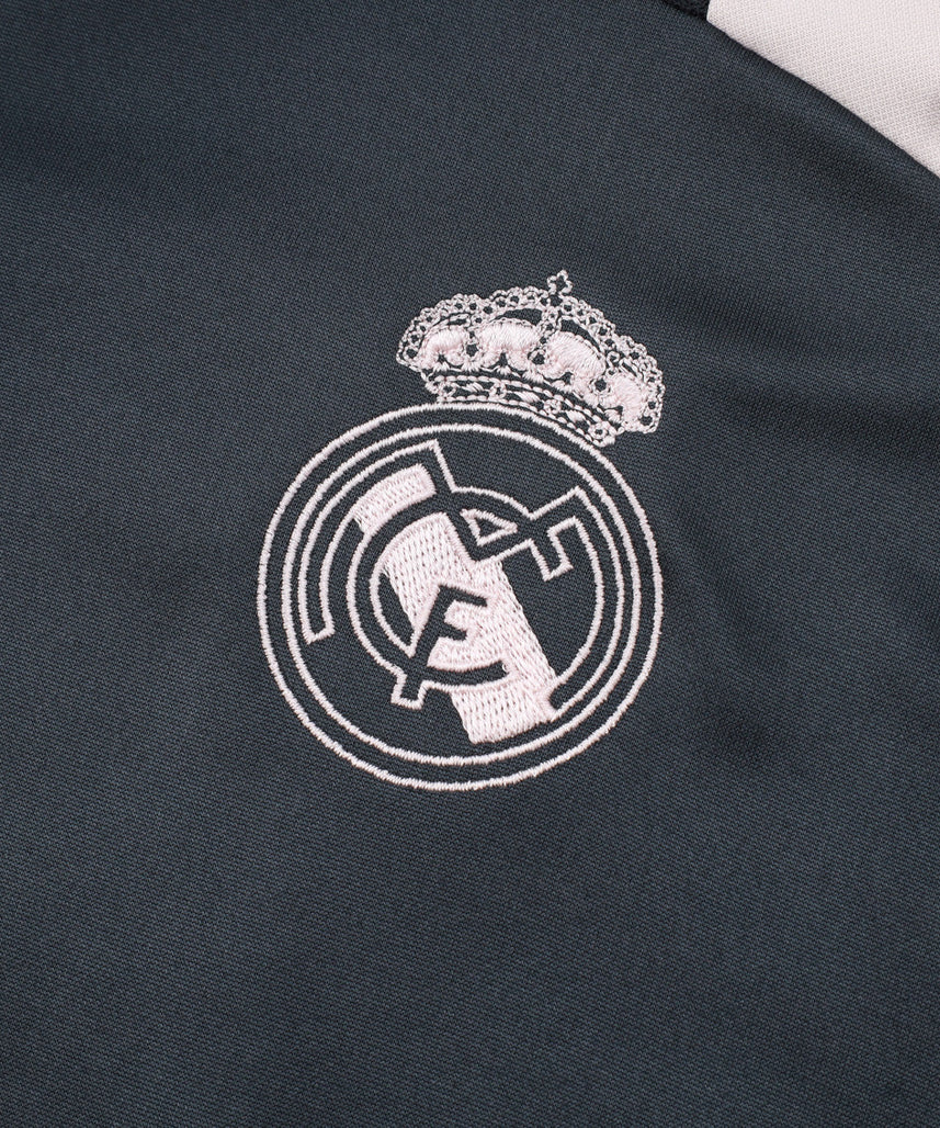 Real Madrid Dark Blue And White Tracksuit