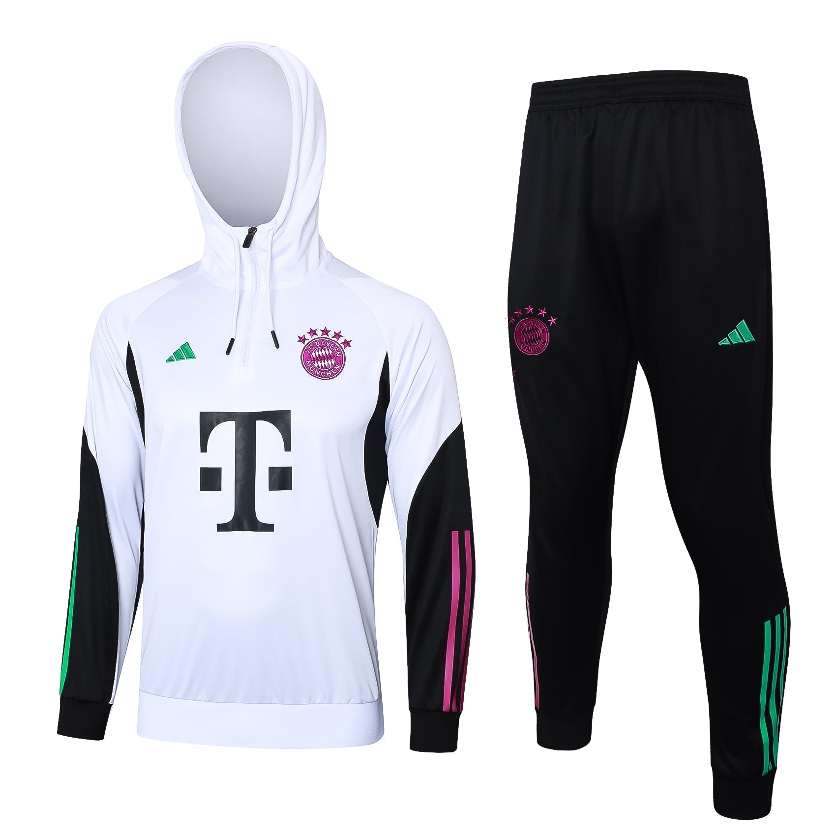 Bayern Munchen Black and White Tracksuit