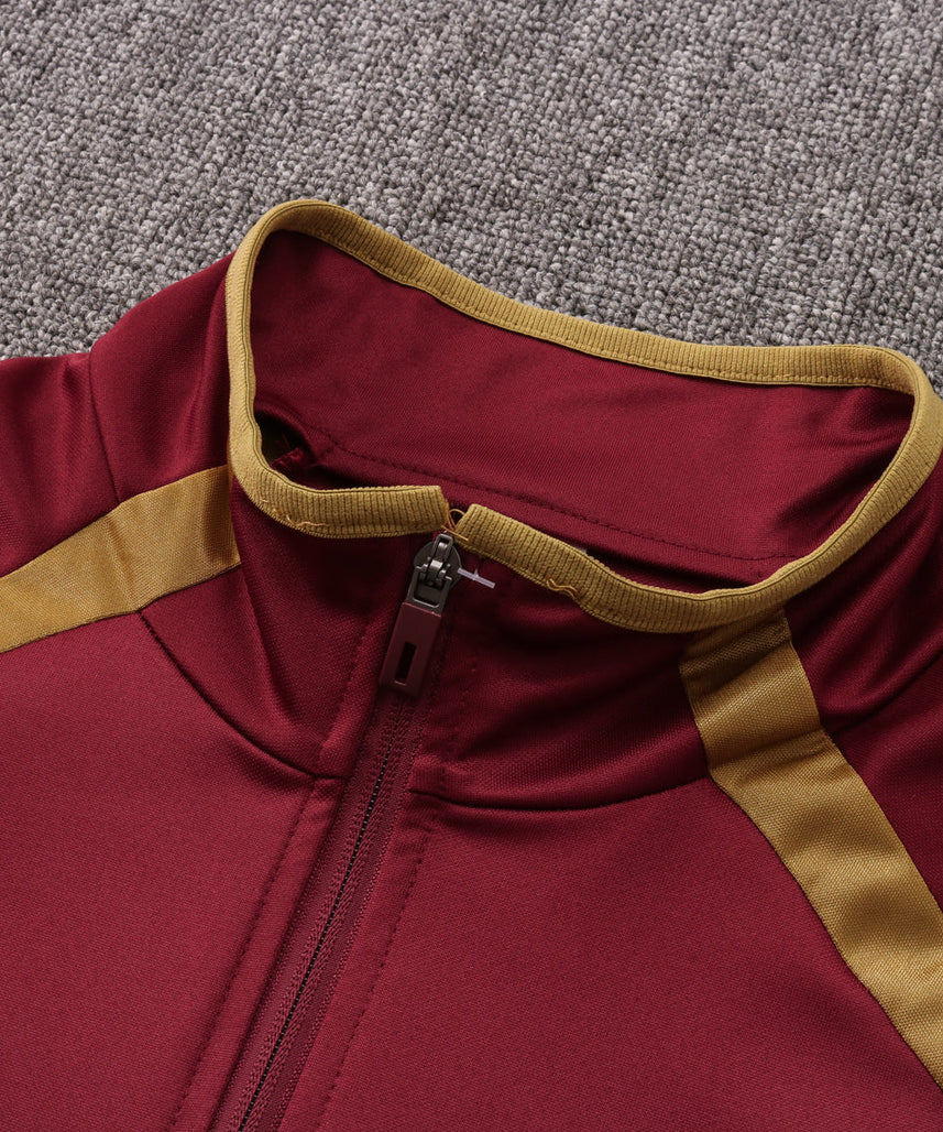 Arsenal Black and Dark Red Tracksuit