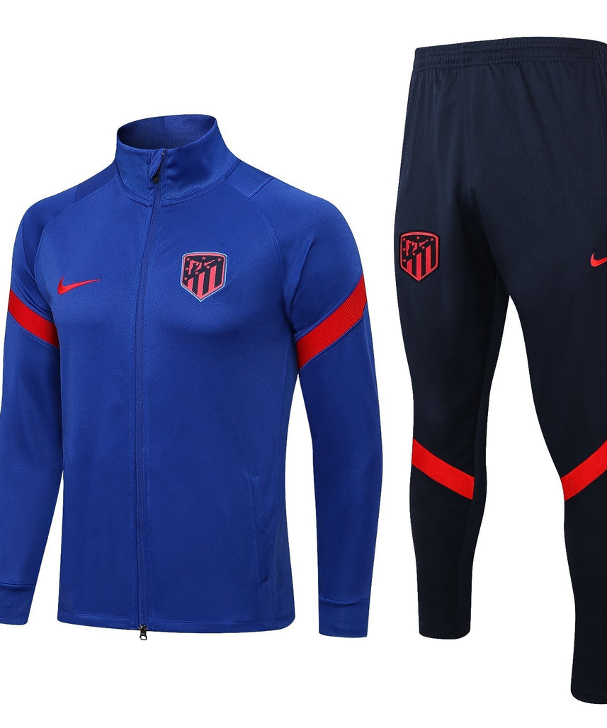 Atletico Madrid Dark Blue and Blue Tracksuit