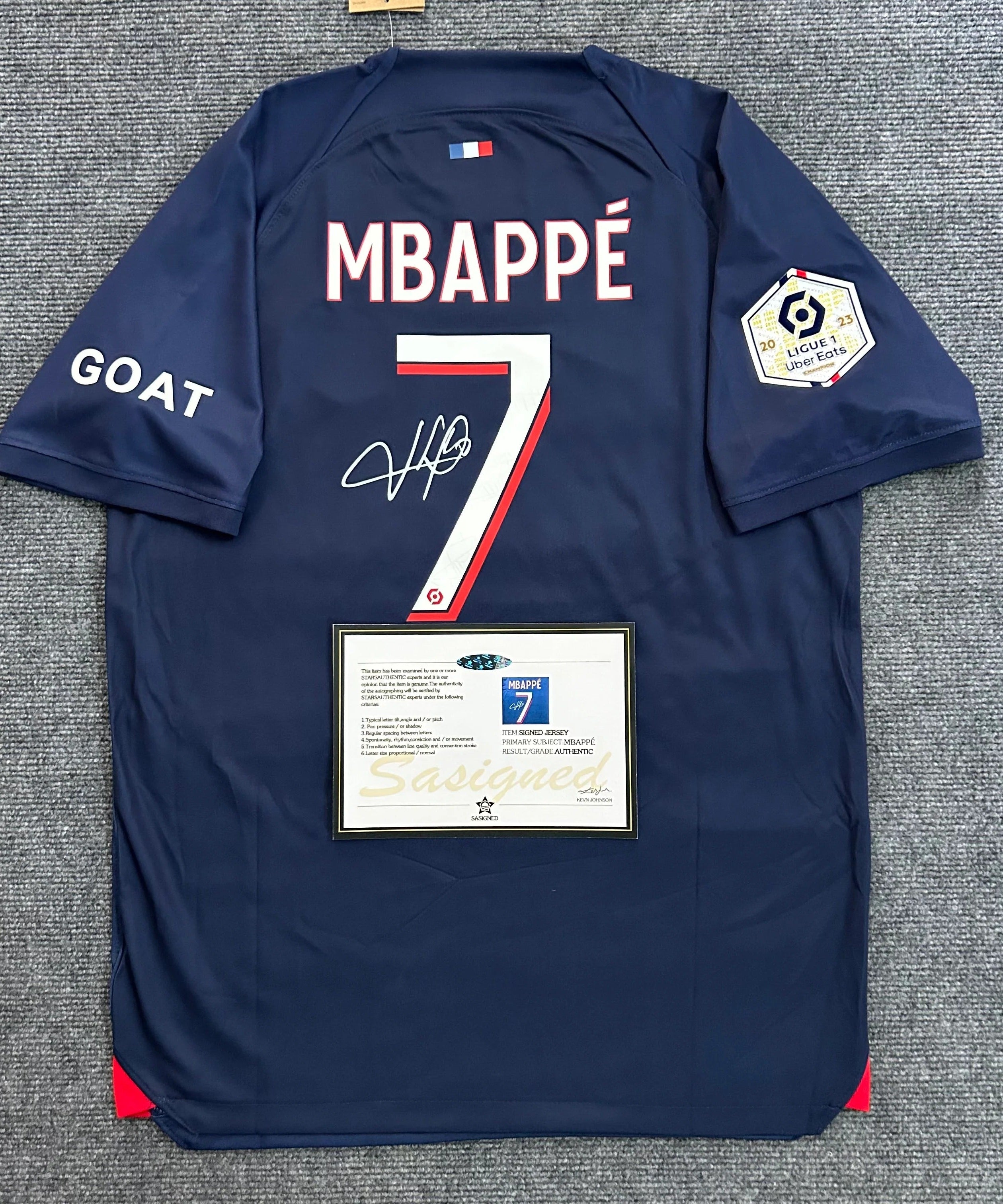 PSG "Mbappe" Gesigneerd Shirt