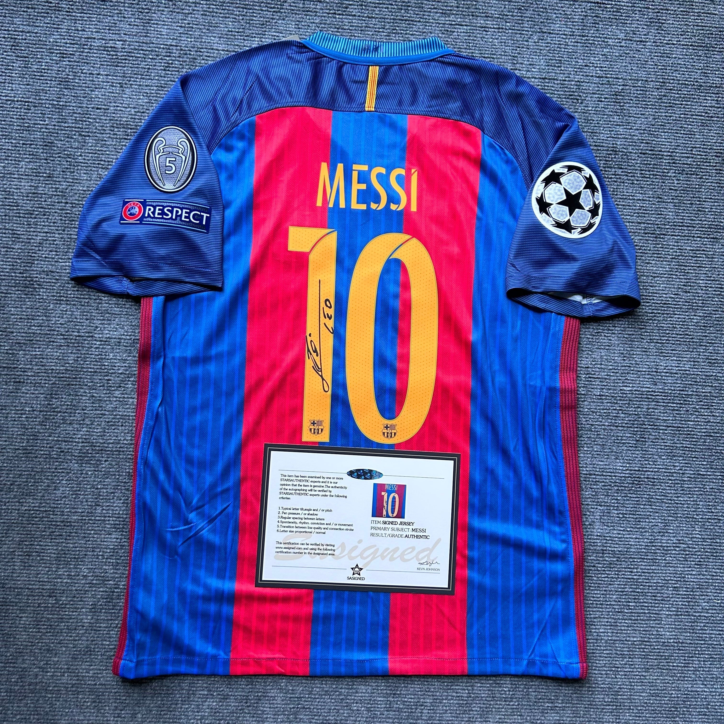 FC Barcelona "Messi" Signiertes Trikot
