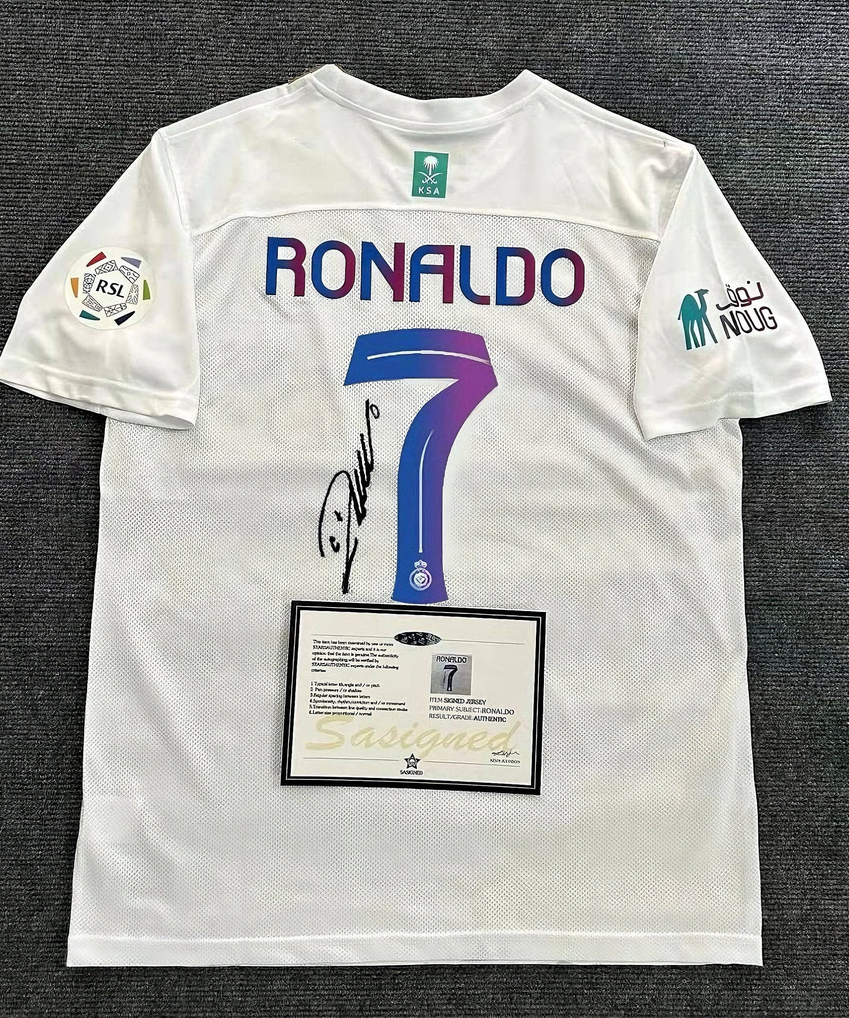 Al Nassr "Ronaldo" Gesigneerd Shirt