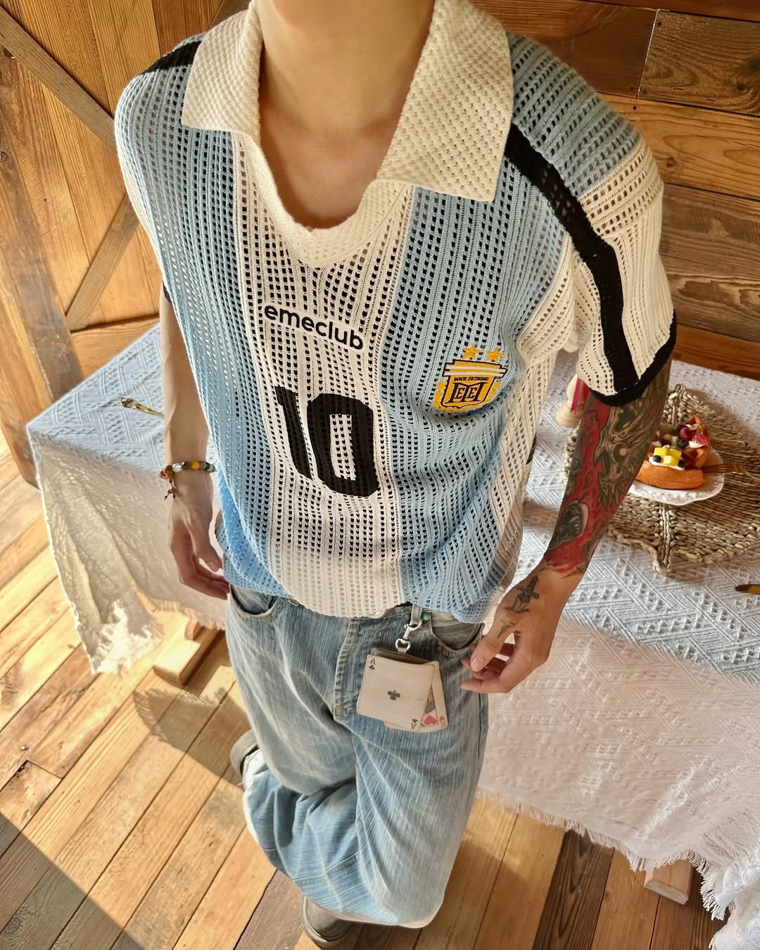 Argentinië Gebreid Shirt