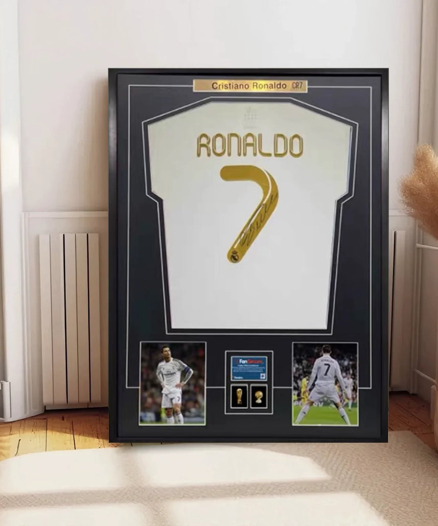 Ronaldo Real Madrid Framed Signed Jersey
