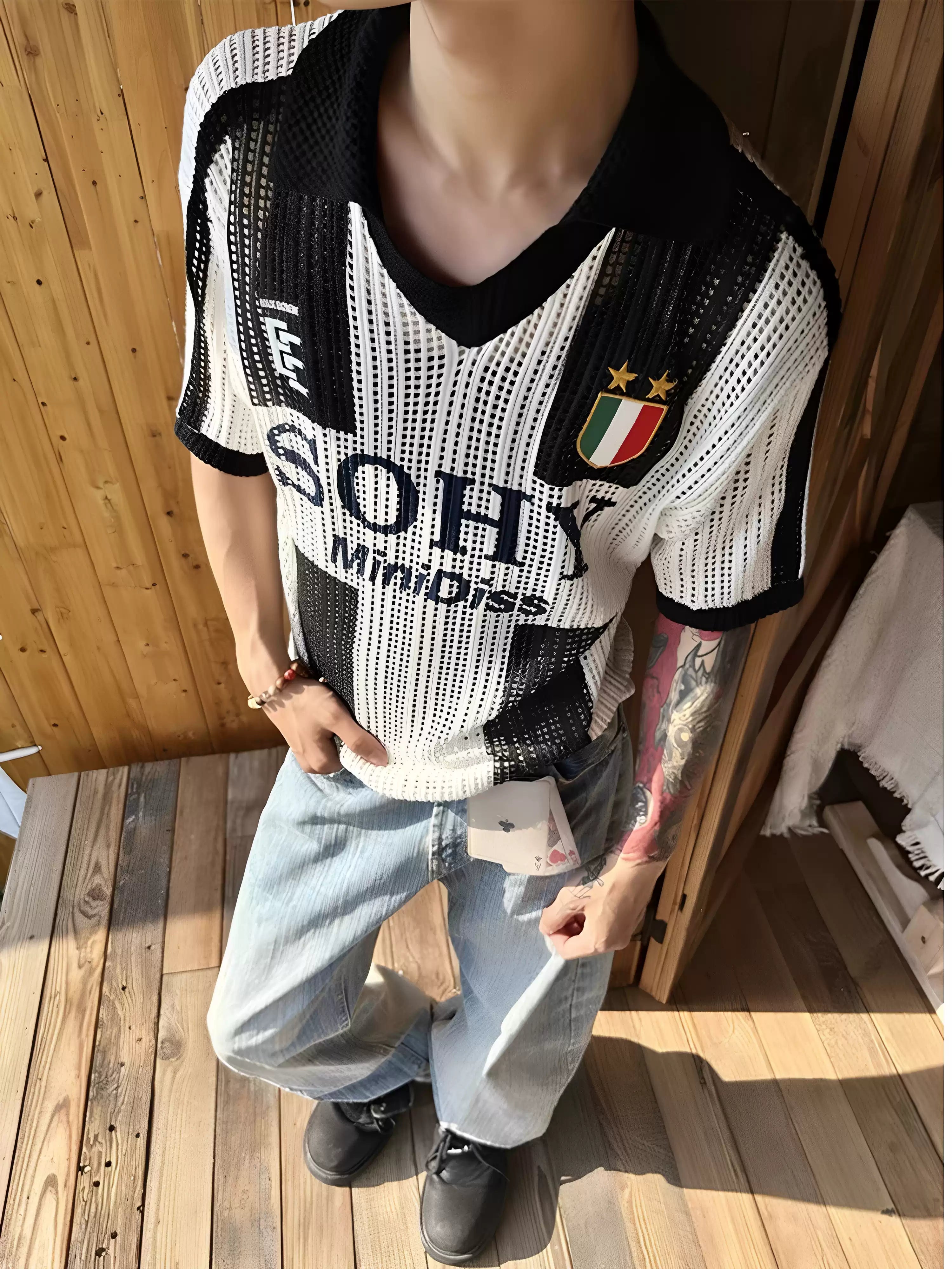 Juvetus gebreid shirt