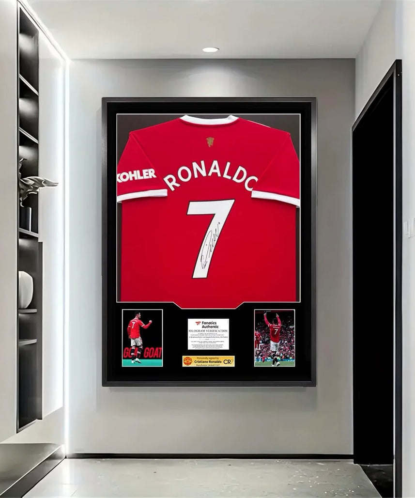 Cristiano Ronaldo Manchester United Gerahmtes Signiertes Trikot