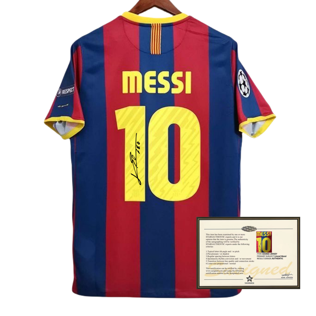 Messi 10-11 Barcelona Signiertes Trikot