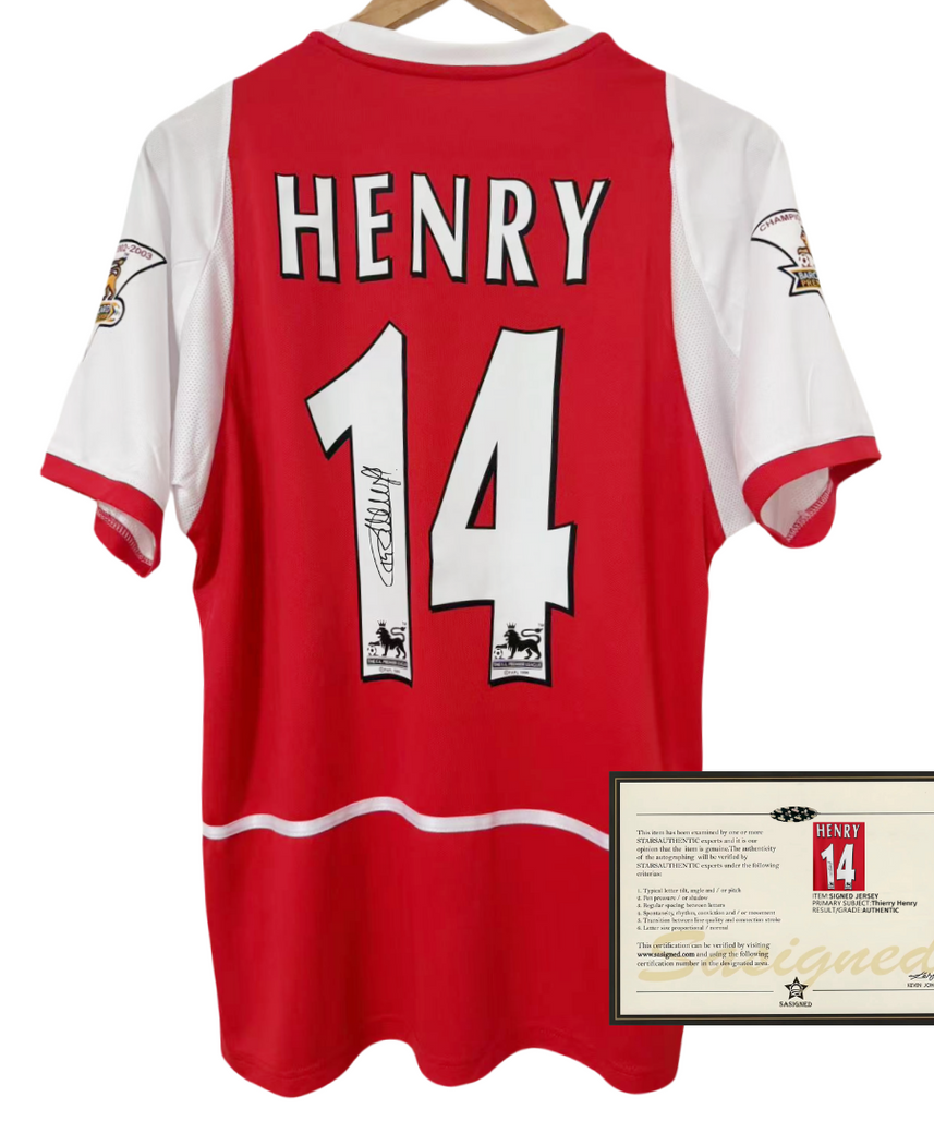 Henry Arsenal 02-03 Signiertes Trikot
