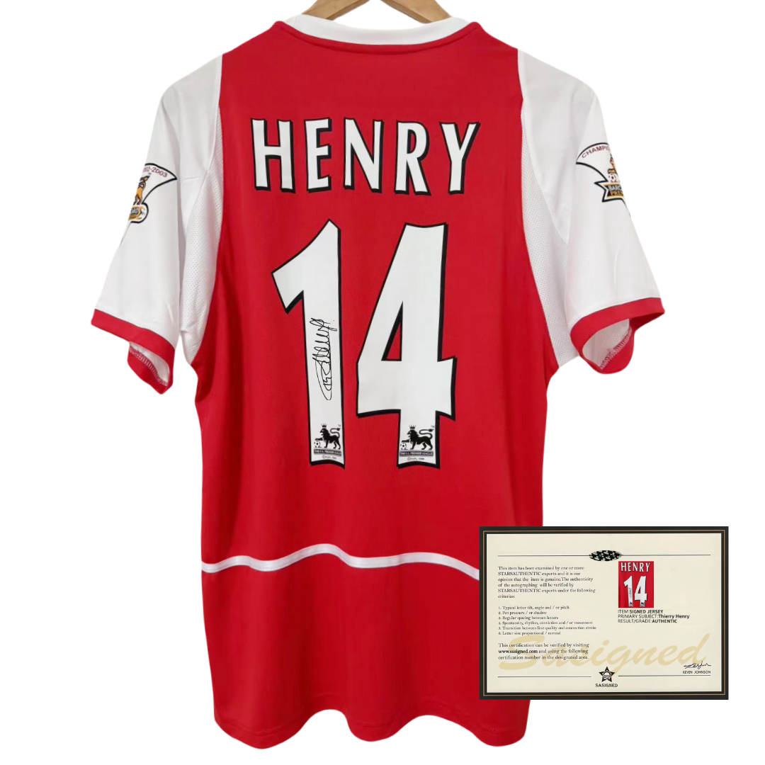Henry Arsenal 02-03 Signiertes Trikot