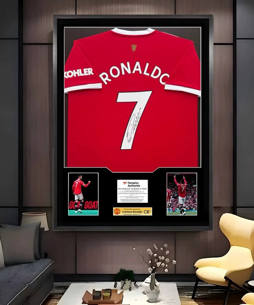 Cristiano Ronaldo Manchester United Gerahmtes Signiertes Trikot