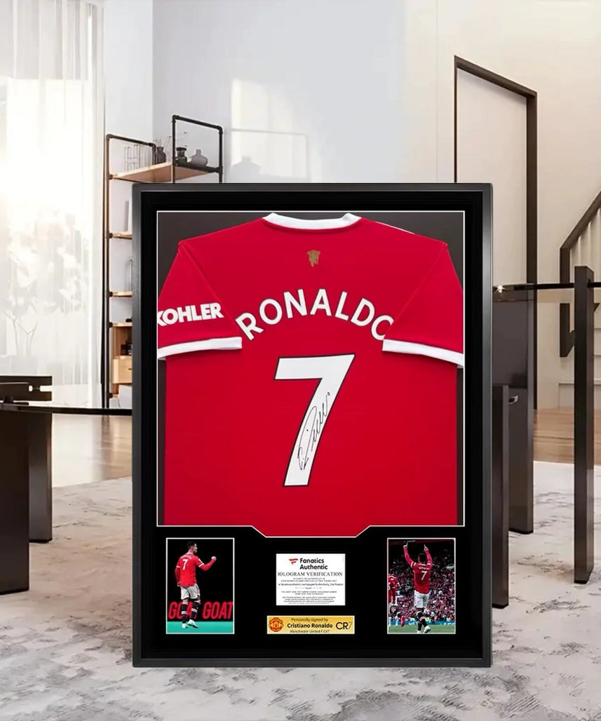 Cristiano Ronaldo Manchester United Gerahmtes Signiertes Trikot
