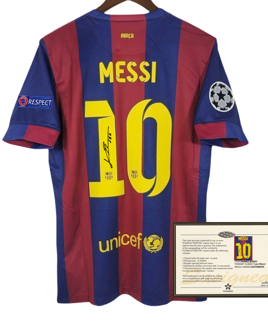 Messi FC Barcelona 14-15 Signiertes Trikot