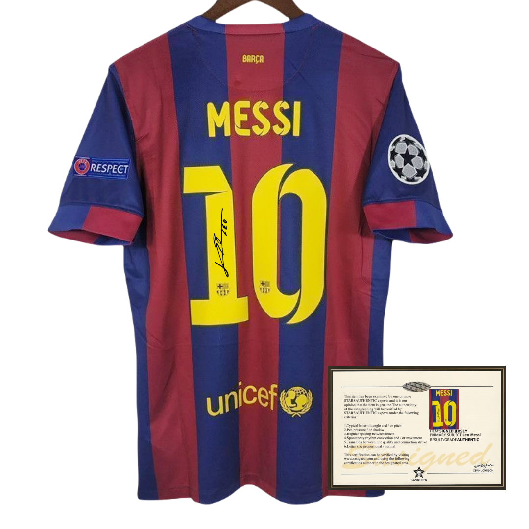 Messi FC Barcelona 14-15 Signiertes Trikot