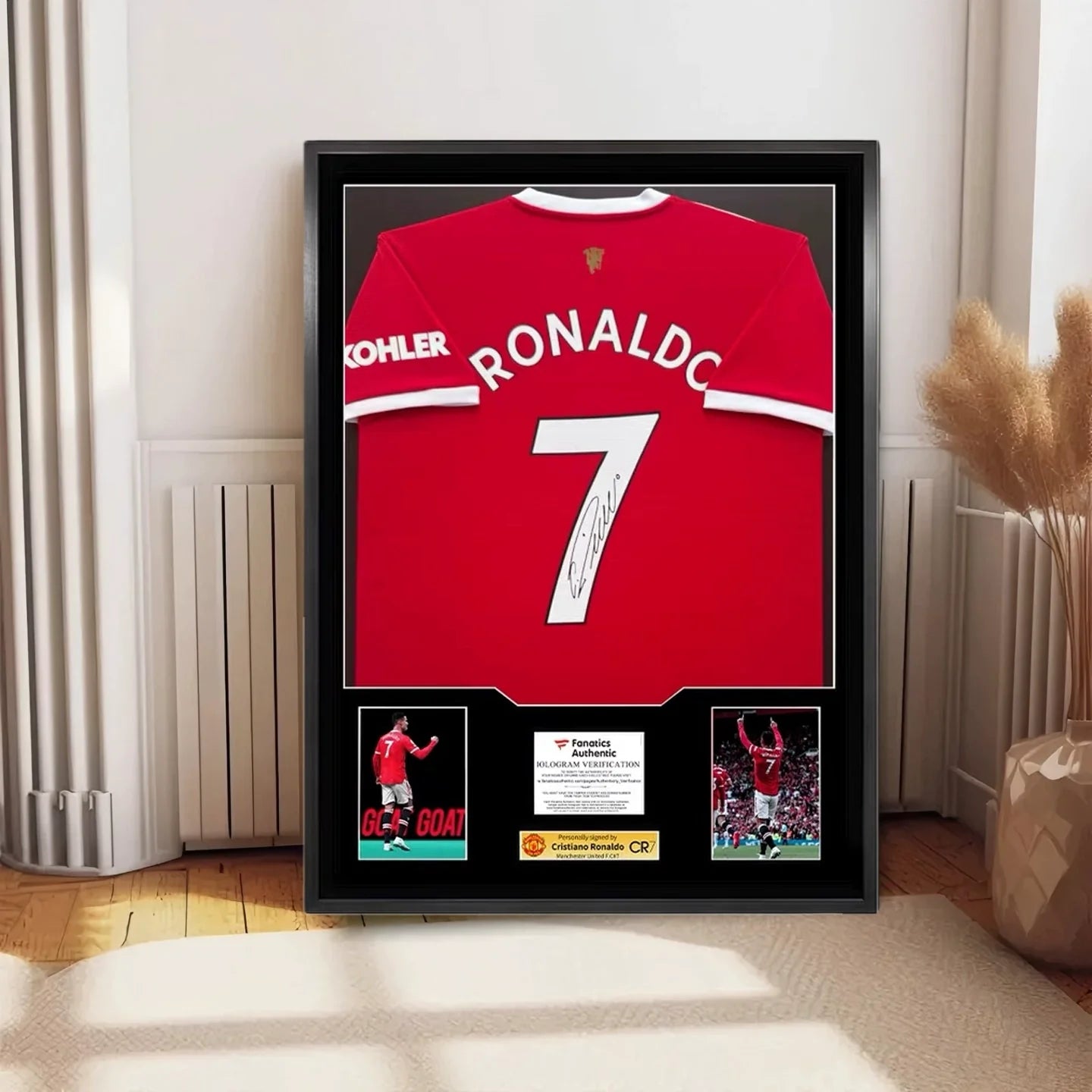 Cristiano Ronaldo Manchester United Gerahmtes Signiertes Trikot
