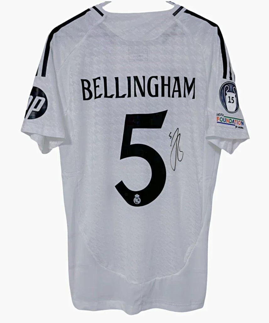 Bellingham Real Madrid 24-25 Signed Jersey