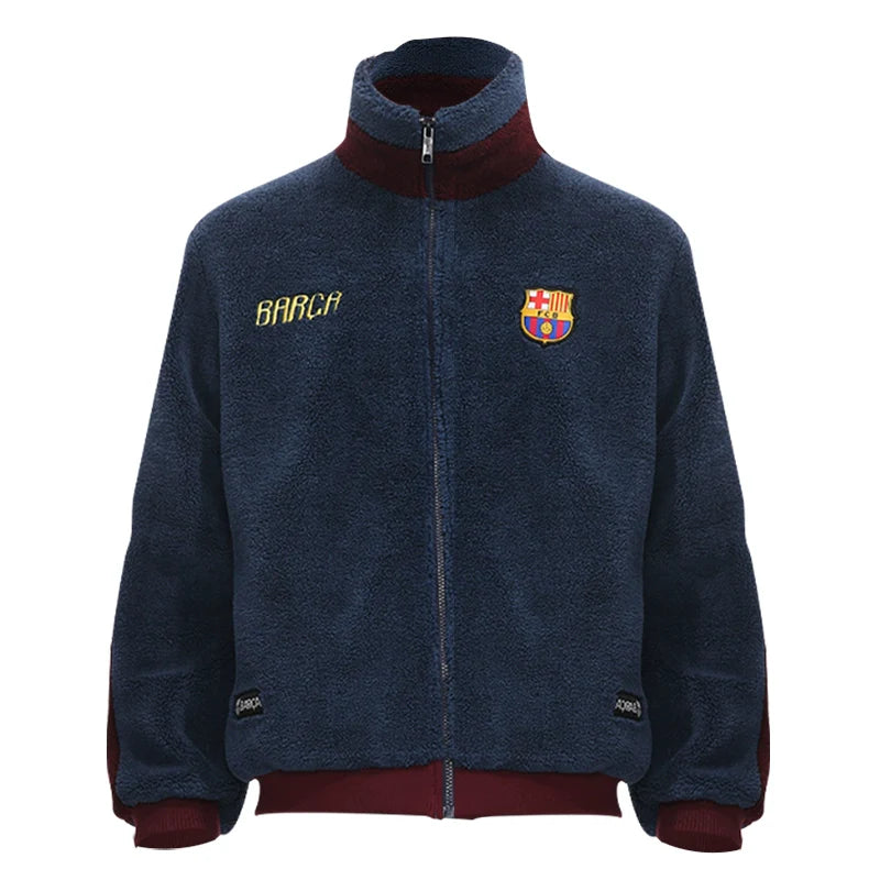 Barcelona Club Barcelona Herfst- en Winterpaar Polar Fleece Verdikte Sportjas Garantie