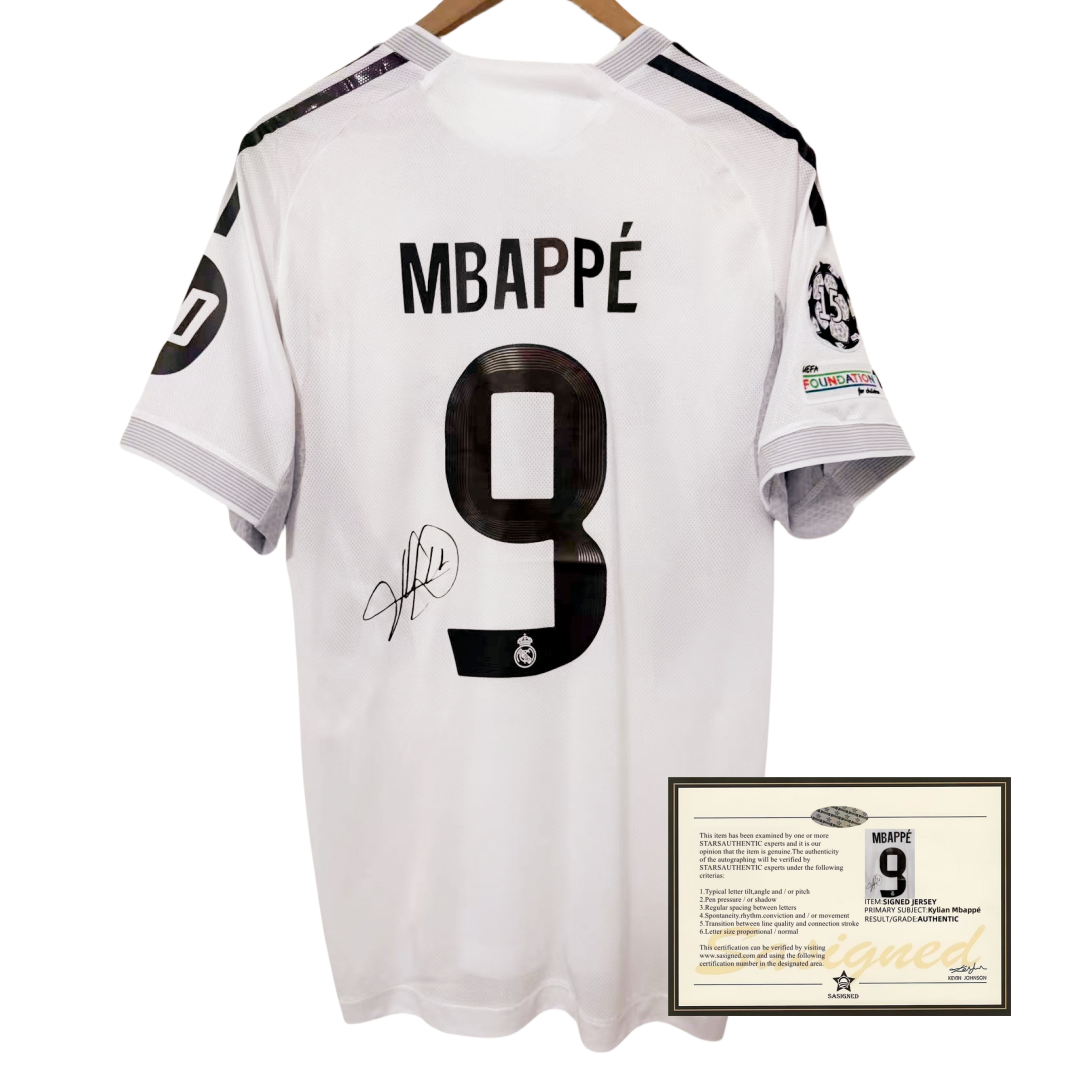 Mbappe Real Madrid 25-26 Signed Jersey