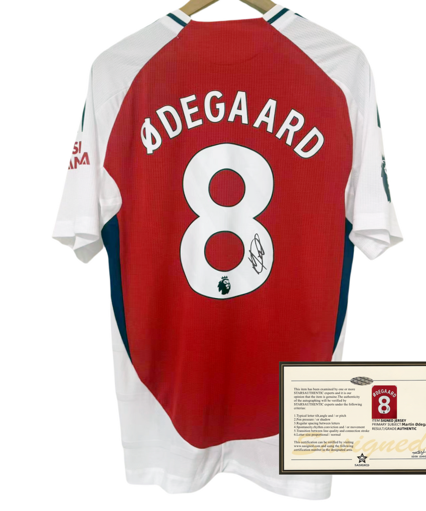 Ødegaard Arsenal 24-25 Signiertes Trikot