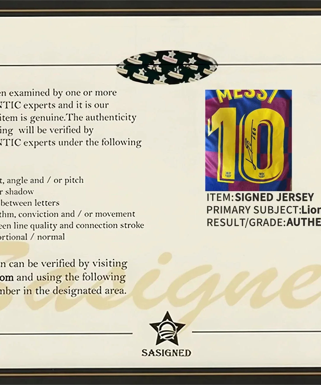 Messi FC Barcelona 19-20 Signiertes Trikot