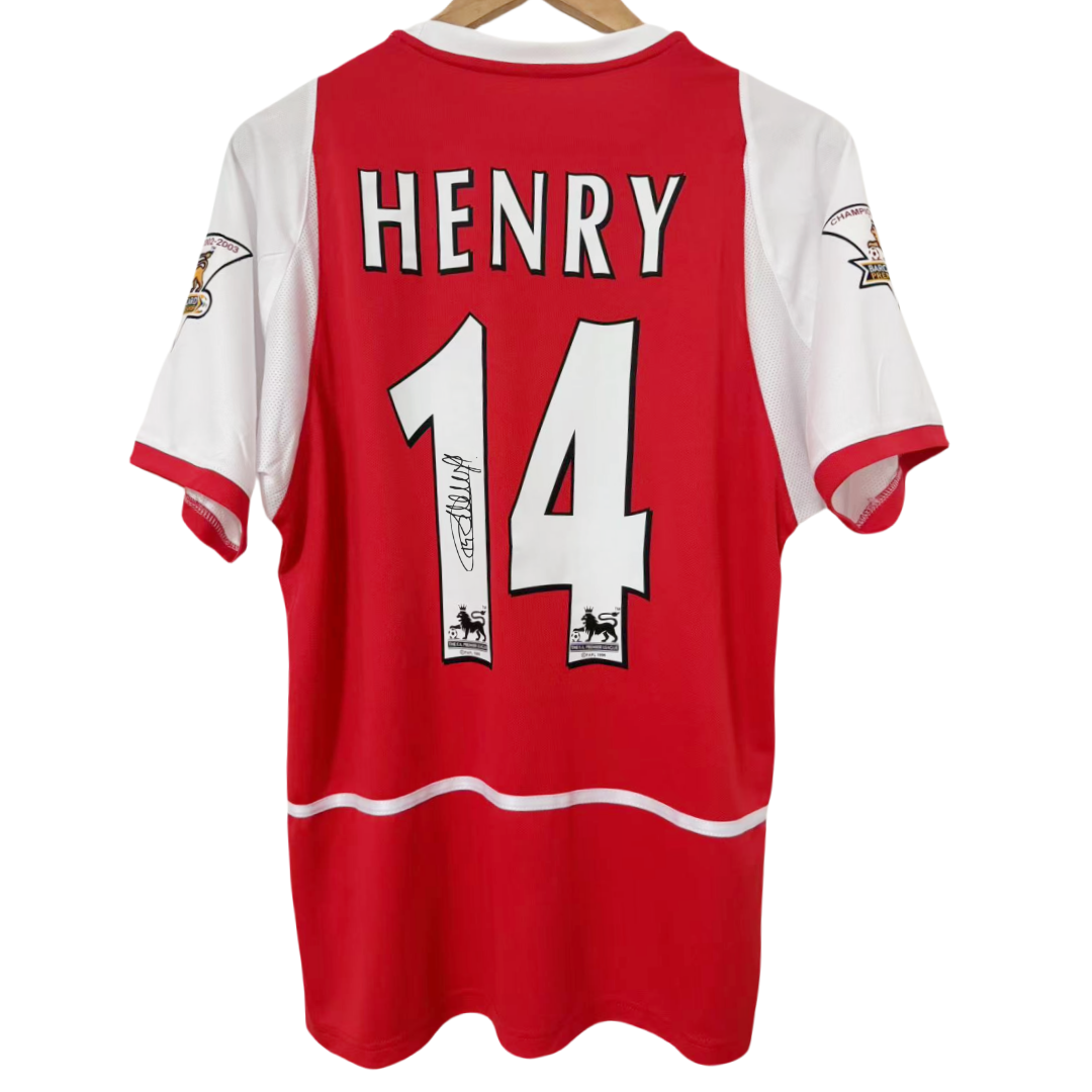 Henry Arsenal 02-03 Signiertes Trikot